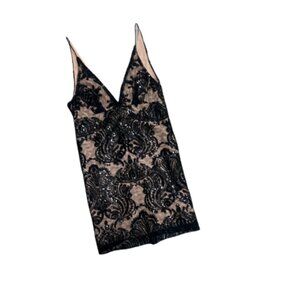 Free People Night Shimmer Mini Dress Sparkle Party Dress – Size 2